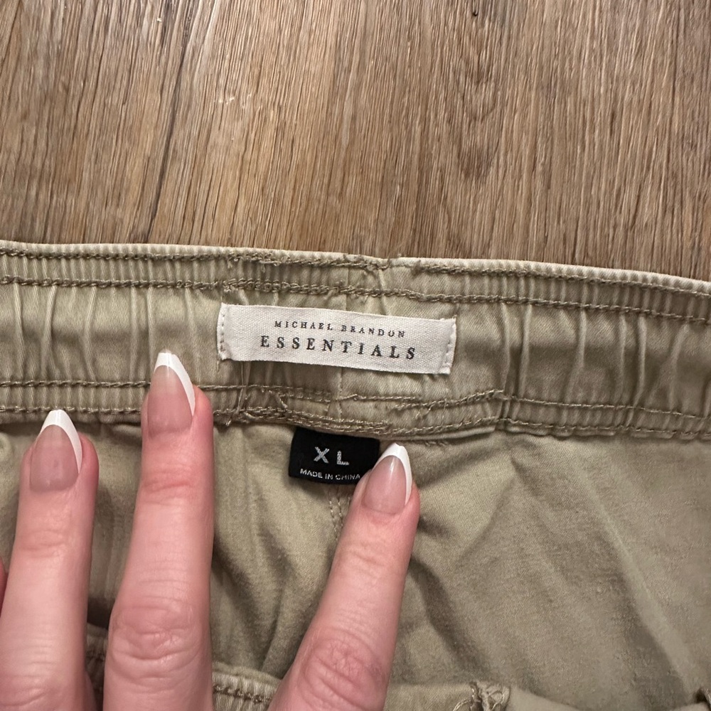 Michael Brandon Essentials Tan Men's Shorts - Picture 5 of 5